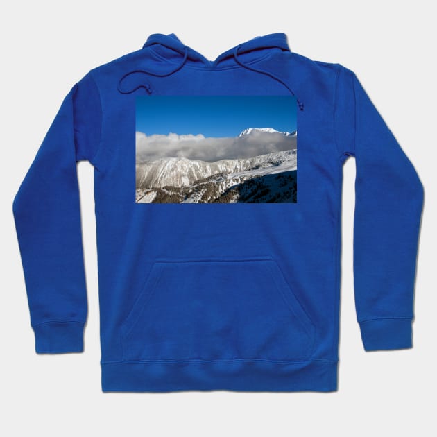 Courchevel 3 Valleys French Alps France Hoodie by AndyEvansPhotos